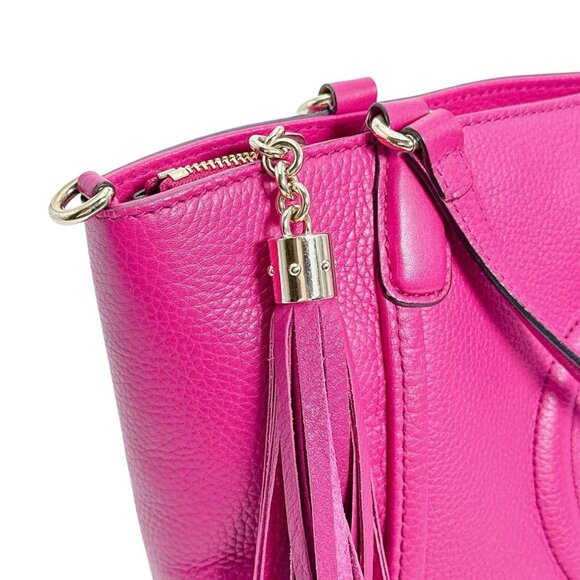 Gucci 2-Way Bag Handbag Calf Pink - Picture 11 of 15
